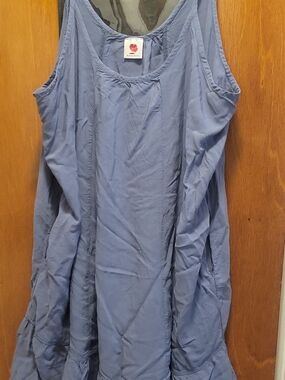 Women’s Blue Swim Coverup Sundress - Lightweight Beach Layer